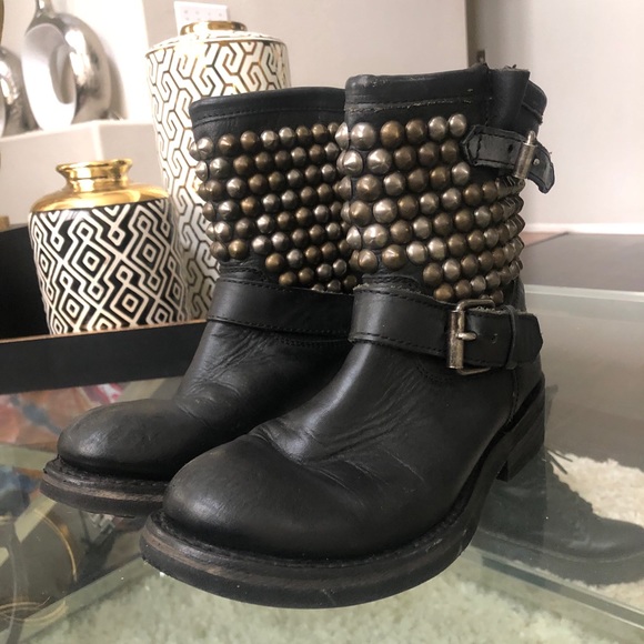 Ash Shoes - ASH titán studded biker boots